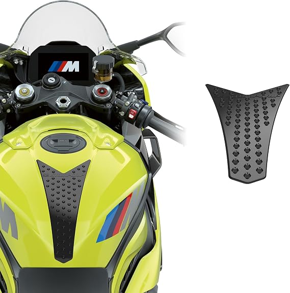 STOMPGRIP | Motorcycle Center Tank Pad Protector | Universal Fit | Chevron | Volcano Black