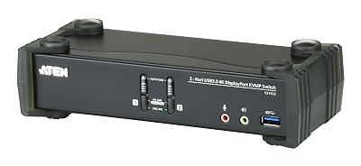 ATEN CS1922 2-Port USB 3.0 4K DisplayPort KVMP Switch Cables Included