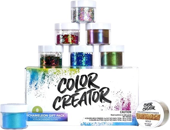 Alumilite Color Creator Chameleon Color Change Powders & Glitters - 8 Pack