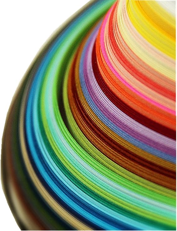 IMISNO Paper Quilling Strips Set,1040Strips,26Colors,3/5/7/10mmx38cm