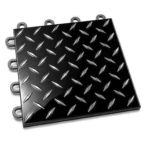 Nitro Pro by FlooringInc Garage Floor Tiles, Black/Gunmetal, 40-Pack
