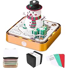 2026 Notepad Calendar 3D, 3D Desk Calendar with Led Lights, Snowman 3D Paper Sculpture Calendar 2026, DIY Paper Carving Art Memo Pad for Office Desktop Decoration Gift (Snowman)