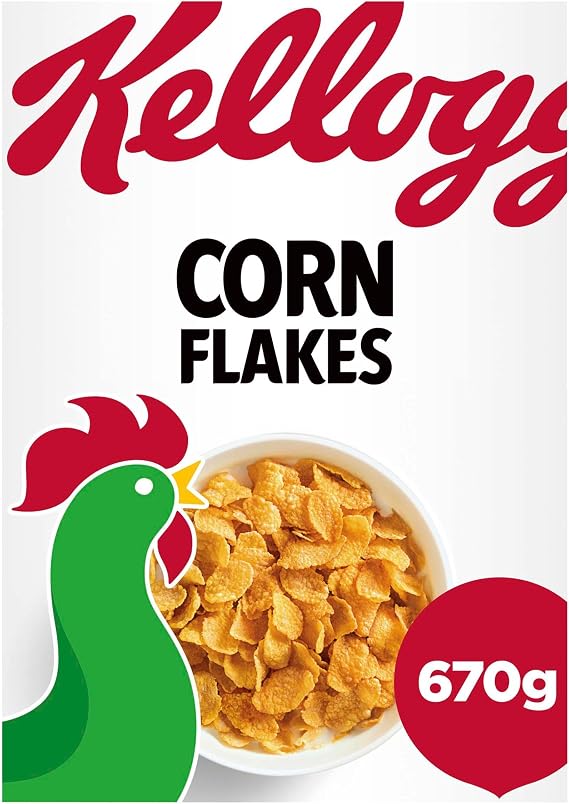 Kellogg's Corn Flakes Breakfast Cereal 670g