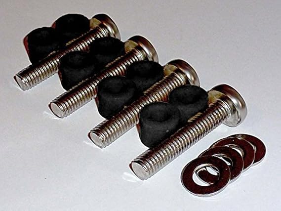 Tv Wall Mount Screws Bolts M8x45mm for Samsung Large TV With 25mm Long Spacers Stainless Steel 304 also for Samsung LG Vizio Philips Sony Bravia Sharps etc