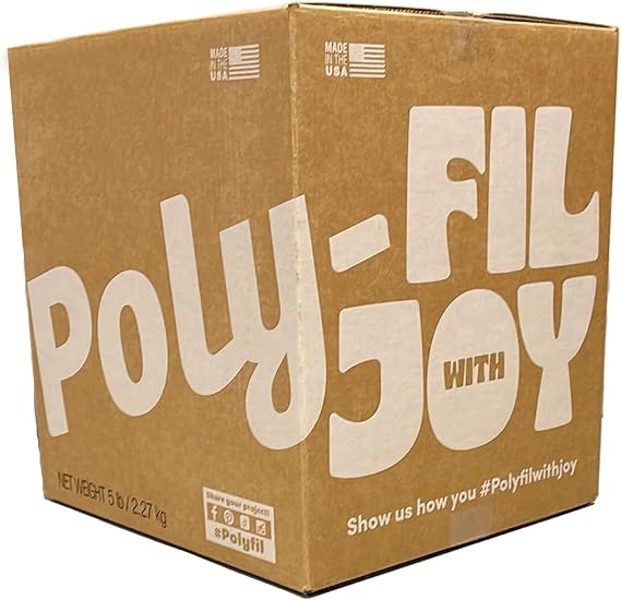 Fairfield Original Poly-Fil Fiber Fill Stuffing, Premium Polyester, 5lb Box