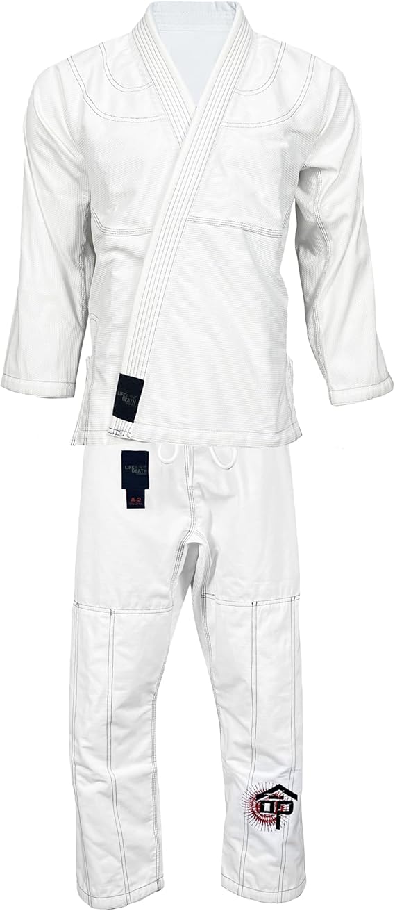 BJJ Gi For Men & Women Brazilian Jiu Jitsu Gi Preshrunk BJJ Uniform for Martial Arts Training - Size A0 - A5