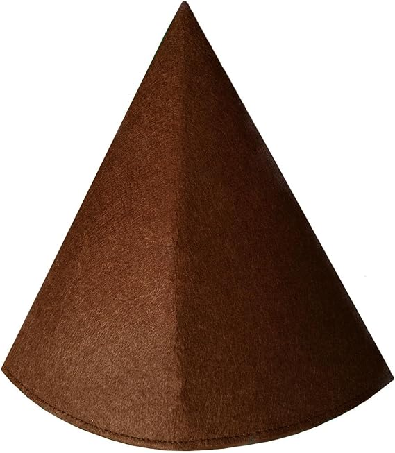 Gnome Hat, Felt Dwarf Costume Hat, Colorful Pointed Crayon Hat for Halloween
