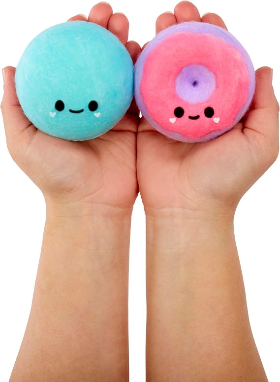 Fluffie Stuffiez Donut & Round Candy Minis Collectible Feature - Surprise Reveal Unboxing Soft and Squishable Tactile Play Fidget DIY