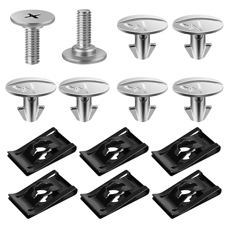 Engine Splash Shield Hardware Kit (2 Screws + 6 Pins + 6 Shim)