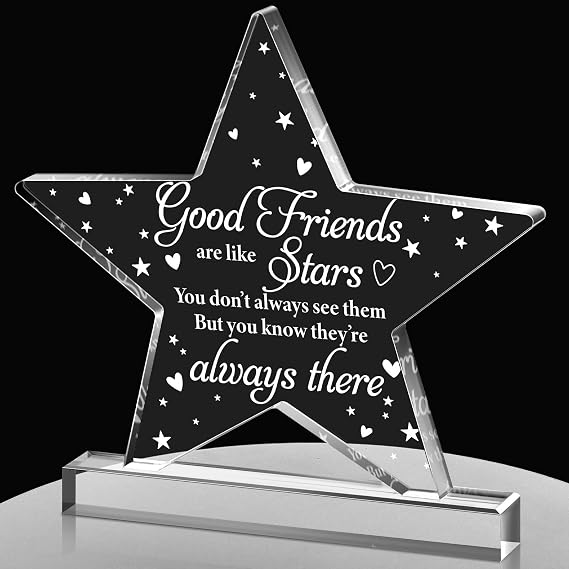 Spiareal Friends Gifts for Women Friendship Plaque, Star Style