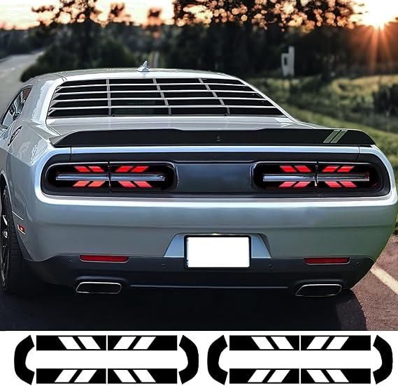 Tail Light Tint Decal for DOD ge Challenger 2015-2025, for DOD ge Challenger Accessories, Tail Light Sticker Decal for 2024, 2023, 2022, 2021, 2020, 2019, 2018, 2017, 2016, 2015 DOD ge Challenger