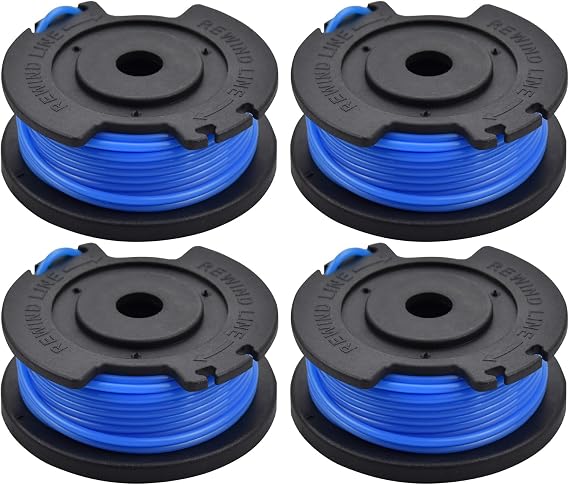 4Pcs Strimmer Spool Compatible with Ryobi,Grass Spool Trimmer Replacement String Line Wire Parts Accessories,Compatible with Ryobi One+ AC14RL3A,Olt1832 Rac124 for Ryobi 18V 24V 40V Garden Cutter Tool