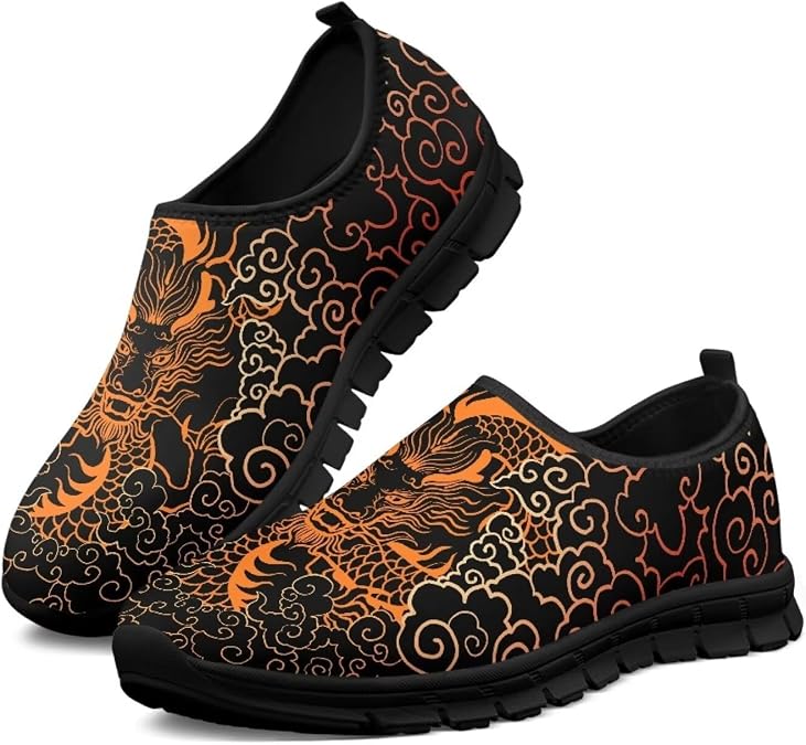 Mens Slip On Walking Shoes Non Slip Tennis Shoes Lightweight Breathable Mesh Fashion Workout Gym Running Sneakers US Size 5-14