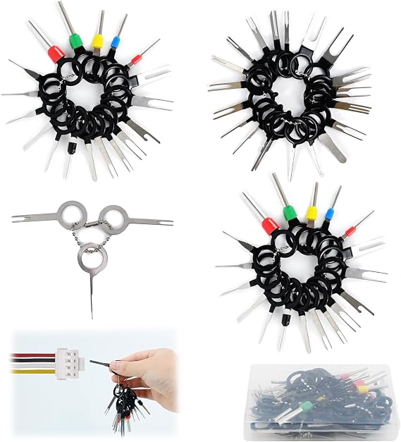 59Pcs Terminal Removal Tool Kit Broken Key Extractor Set with Storage Box