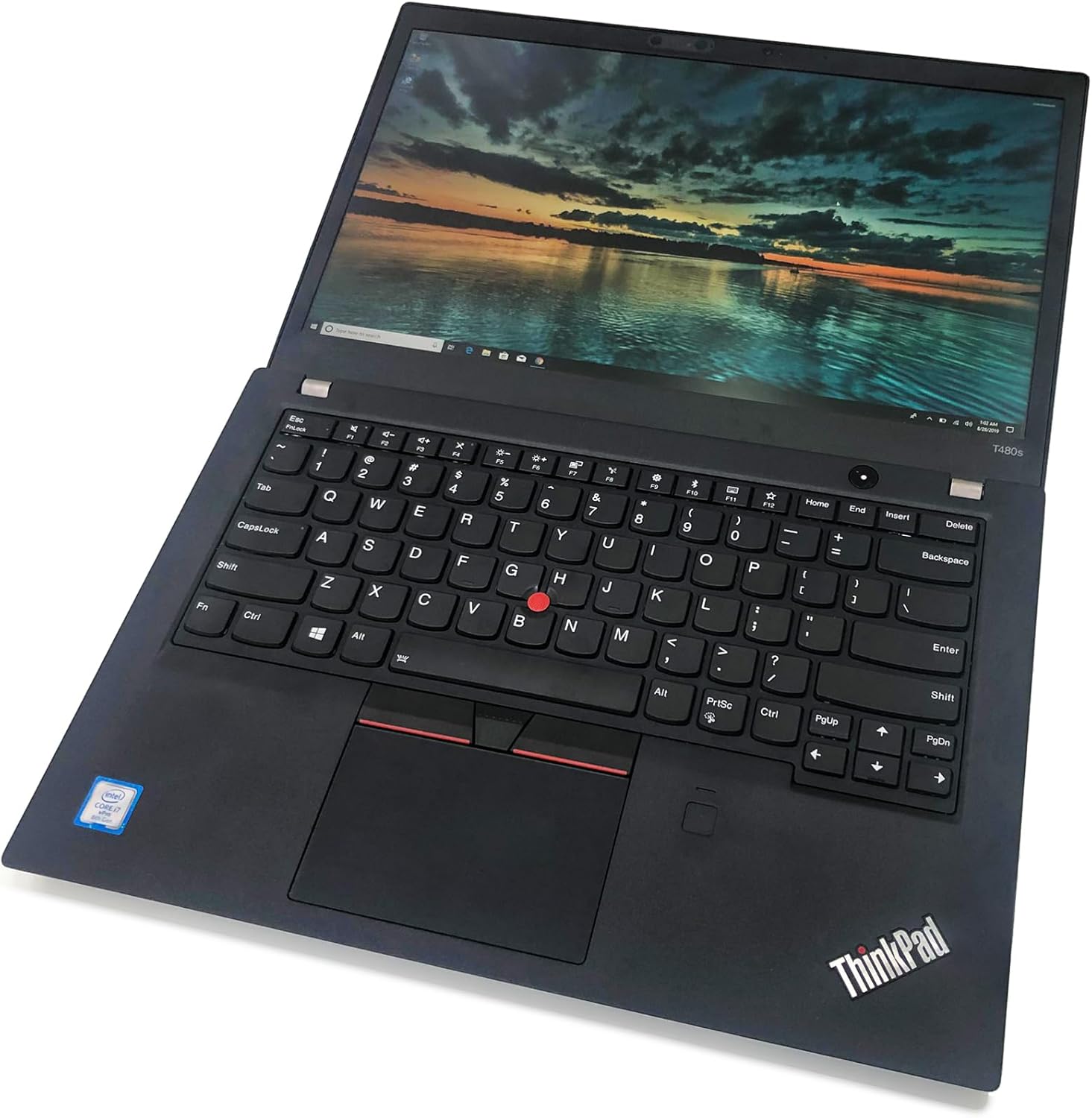 LENOVO ThinkPad T480s Laptop, 14 IPS FHD 1920x1080 Matte Display, Intel Core i7-8650U 4.20 GHz, 24GB RAM, 512GB SSD, Fingerprint Reader, Supported Windows 10 Pro, Black Color, Renewed