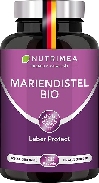 Milk Thistle Organic High Dose 900 mg Pure Extract Vegan Nutrimea