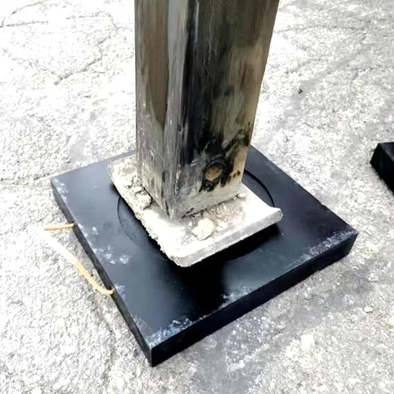 High Density Heavy Duty Outrigger Jack Pad 12 16 20 24 28 Inch, Commercial Large RV Leveling Blocks Crane Trailer Bucket Trucks Tows Outrigger Pads, Square Stabilizer Legs Mats