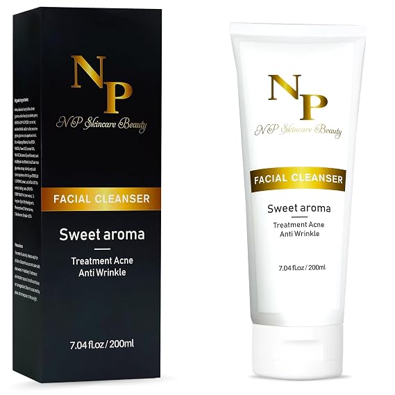 Facial Cleanser - Sweet Aroma, Acne Treatment, Anti-Wrinkle Formula with Natural Extracts, 7 oz.