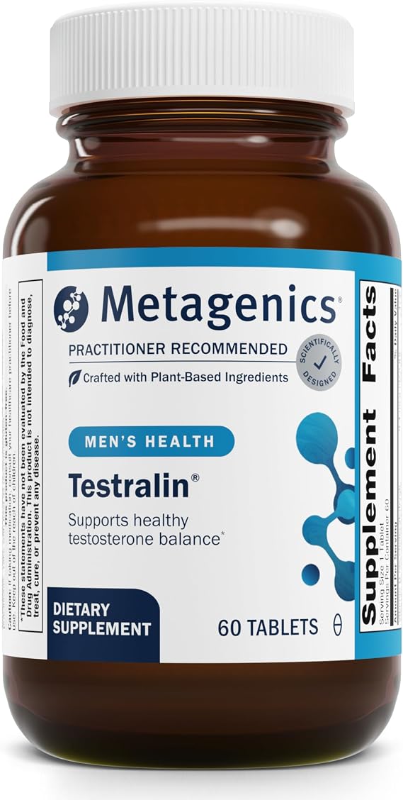 Metagenics Testralin, 60 Count | Testralin Dietary Supplement by Metagenics, Daily Nutritional Support Formula, Gluten-Free