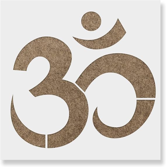 Om Symbol Stencil