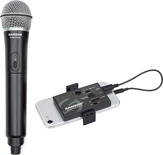 Samson Go Mic Mobile Digital Wireless System with Q8 Dynamic Handheld Mic/Transmitter with Bundle