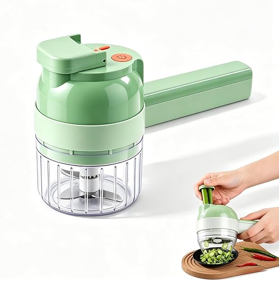 Multi Blade Chopper,Multiblade Chopper 5-In-1 Electric Vegetable Cutter Set