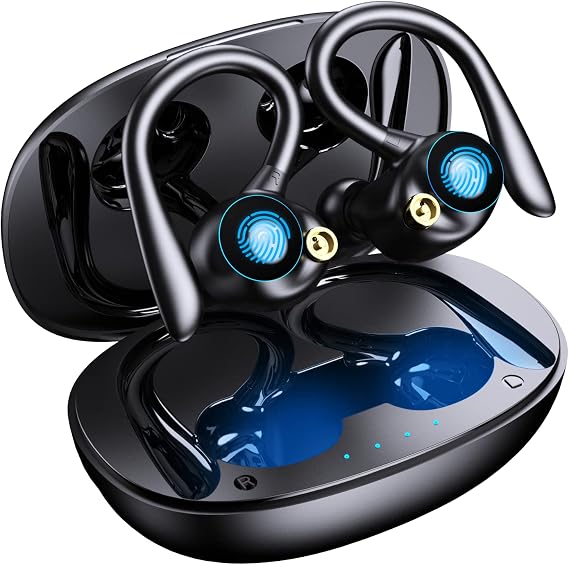 Boytond Ear Buds Wireless Bluetooth V5.3 Clip On Earbuds Open Ear Headphones,36 Hours Playtime with Charging Case,IPX4 Waterproof Earphones 327GOO-14