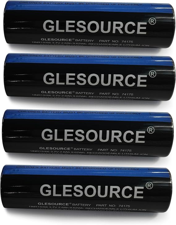 3.7V 74175 Flashlight Battery Compatible with 74175 Battery, Strion Flashlights, Strion HPL Flashlight (4 Pack)
