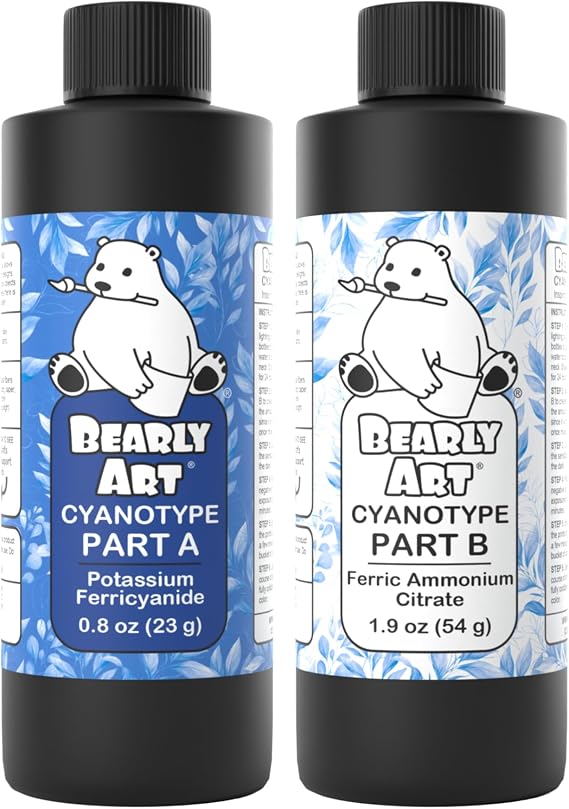 Bearly Art Cyanotype Kit Sun Solar Print Set for Paper and Fabric