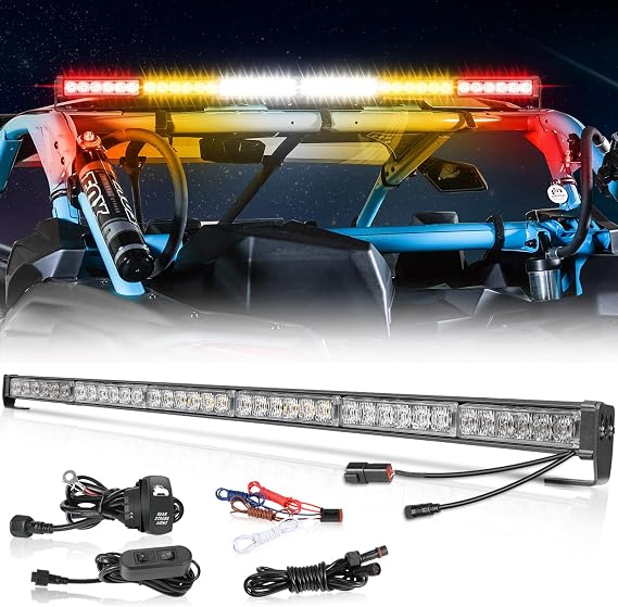 37 Inch Chase Lights Rear LED Chase Light Bar 37" UTV Strobe Lights w/Turn Signal Reverse Brake Running Light for UTV Can-Am x3 Polaris RZR Ranger SXS Off Road-RYWWYR