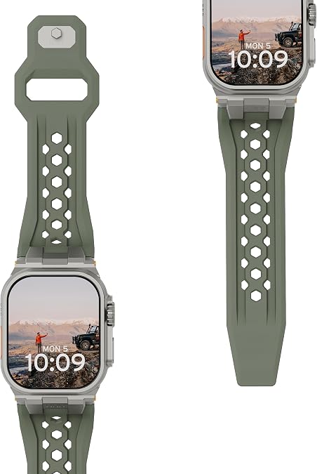 URBAN ARMOR GEAR UAG Designed for Apple Watch Band 49/46/45/44mm Monarch - iWatch Series Ultra 3/Ultra 2/Ultra/4-11/SE3/SE2/SE Premium Sport Breathable Replacement Watch Strap