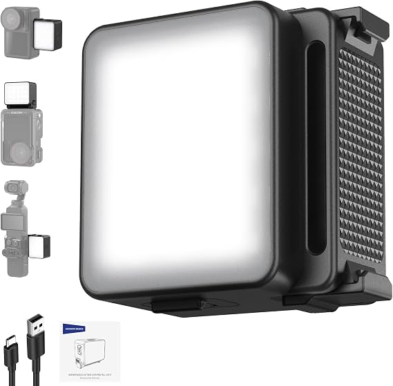 NEEWER Basics M20 Magnetic LED Camera Light, Plastic Mini Fill Light, 5600K
