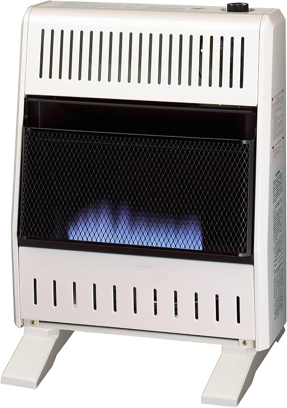 ProCom Heating Liquid Propane Ventless Blue Flame Heater With Base Feet - 20,000 BTU, T-Stat Control - Model# ML200TBA-B