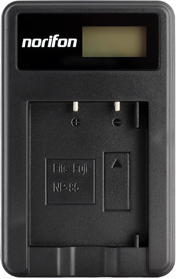 Norifon NP-85 LCD USB Charger for Fujifilm FinePix SL1000, SL240 | Compatible with Fujifilm FinePix SL245, FinePixSL260, FinePix SL280, FinePix SL300, FinePix SL305