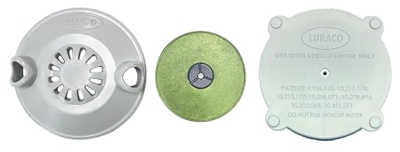 Luraco Magna Jet Head (wet-end), MADE IN USA Magnetic Jet Head for Pedicure Spa, Gray