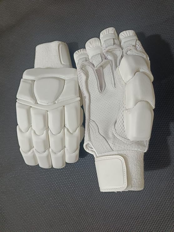 Cut Finger Right Hand Cricket Batting Gloves,Make in English Pitteard Leather