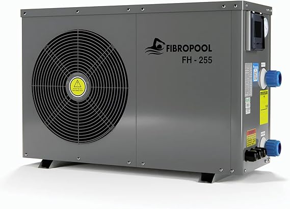 FibroPool Swimming Pool Heat Pump - FH255 55,000 BTU - for Above and inground Pools and Spas - High Efficiency, All Electric Heater - No Natural Gas or Propane Needed
