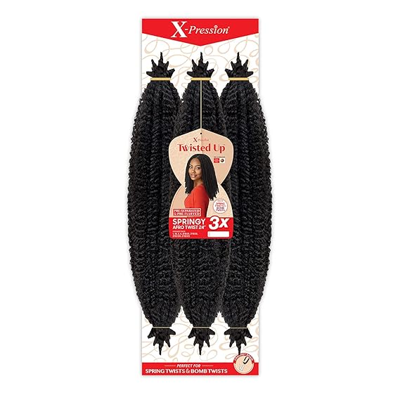Outre Crochet Braids X-Pression Twisted Up 3X Springy Afro Twist 24" (1-pack, 27)