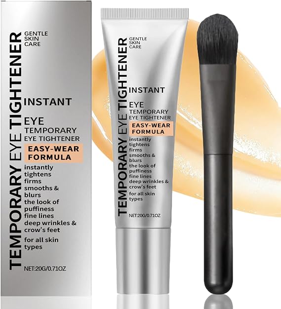 Instant Eye Bag Tightener with a brush - Instant Eye Tightening Cream with Face Tightener Cream Effect, Gentle Nourishing Moisturizing for Hydration & Firmness