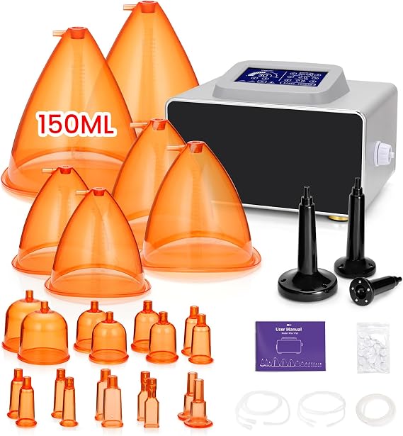 Commercial Multifunction Butt Lifting Machine, 24 Cups LCD Touch Screen, Facial Care/Cupping/Breast Lift/Hip Lift/Postpartum Recovery for Salon Spa