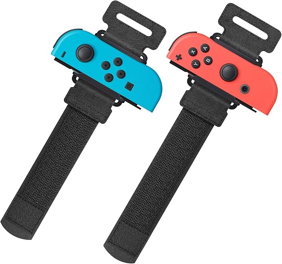 YUANHOT Adjustable Wrist Bands for Switch Joy-Con, Dance Workout, 2 Pack