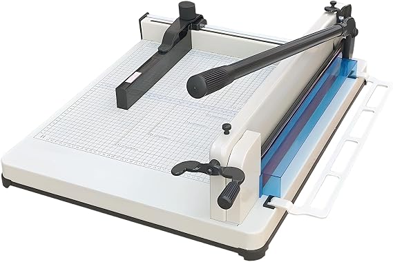 Heavy Duty Paper Cutter 17", Guillotine A3 Paper Cutter, 400 Sheets Capacity Paper Trimmer, Double Safety Protection Durable HSS Blade for Cutting Paper
