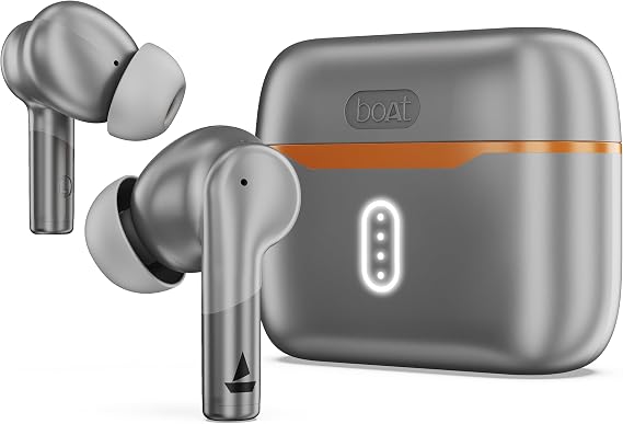 boAt Airdopes 141 Gen 2, 4 Mics ENx Tech, 48 Hrs Playback, Free Music Streaming, Fast Charge, Low Latency, IPX4, v5.4 Bluetooth Earbuds, TWS Ear Buds Wireless Earphones with mic (Grey)
