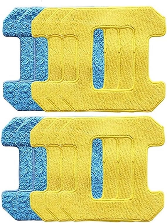 10 Friction Mop Pads, Compatible for Hobot, 298 Window Cleaning Robot Accessories, Cloth, Ultrafine Fiber Material, Wet+Dry Method