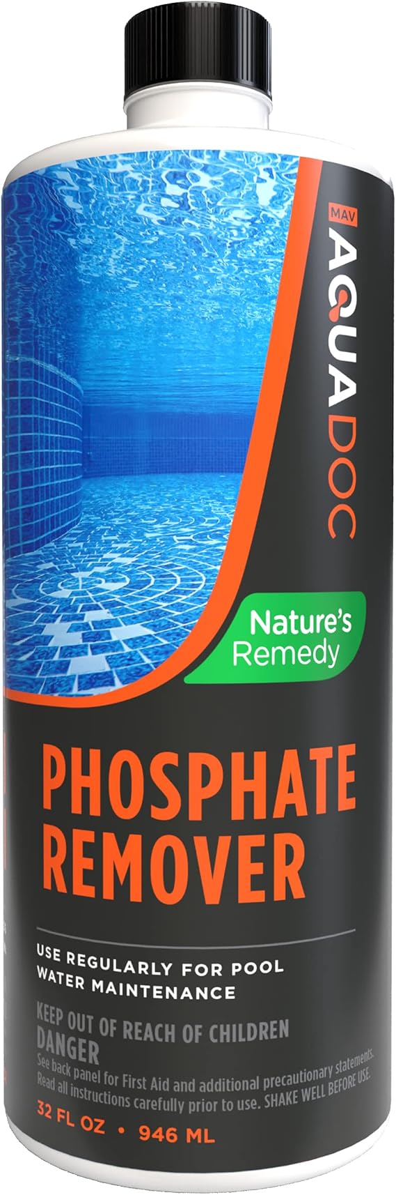 AquaDoc Pool Phosphate Remover - 32 oz - Concentrated Phosphate Remover for Pool Opening & Maintenance - Made in the USA