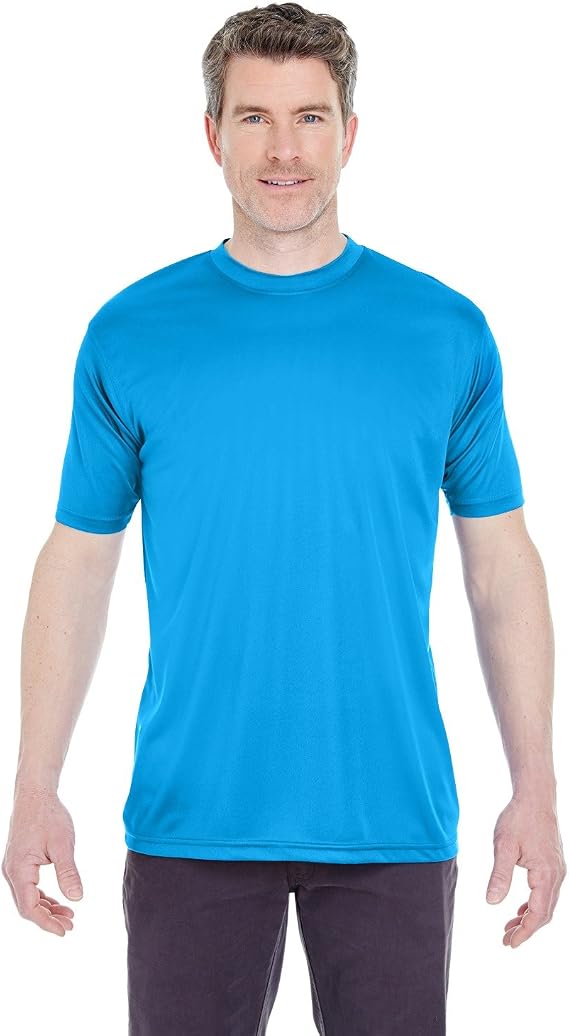 UltraClub Mens Cool & Dry Sport Performance Interlock Tee (8420) Sapphire 6XL
