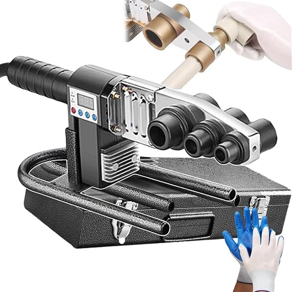 Plastic Water Pipe Welder Electric Fusion Welding Kit, Digital Display Pipeline Hot Melt Pipe Welding Machine