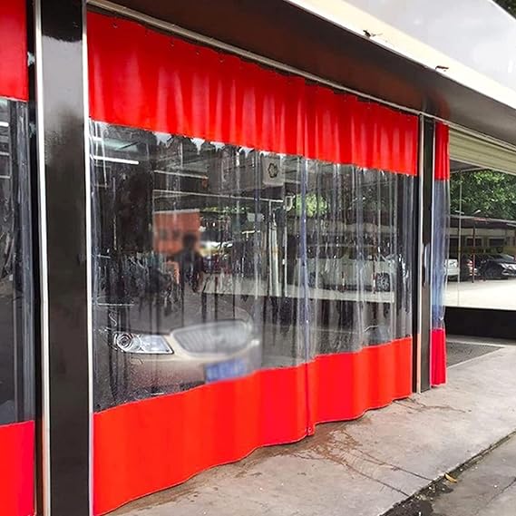 Transparent Tarpaulin Side Panels,Outdoor Waterproof Tarp Rain Curtain,Clear Pvc Plastic Tarpaulin Sheet,Partition Curtains,With Grommets,for Garden Pergola Porch Gazebo,WH-10.8m(3.3*2.6ft)