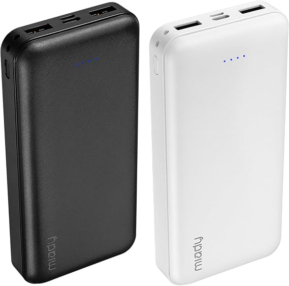 Miady 2-Pack Portable Charger PD 22.5W Power Bank 20000mAh Battery Pack