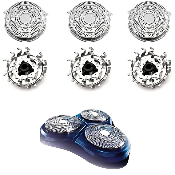 HQ9 Replacement Shaving Head Compatible with philip Electric Shaver, Hq9 Head Speedxl Razor Blades Cutter for HQ9070 HQ9140 HQ9090 HQ9170 PT920 8270XL 9160XL 9170XL 8170XL, 3Count